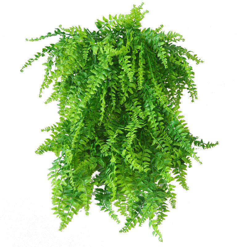Clearance 200Pcs Boston Ferns Artificial Persian Rattan Fake Hanging Plant Faux Greenery Wholesale