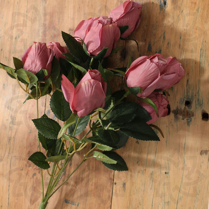 Bulk 18" Artificial Flowers Silk Rose Buds Wholesale