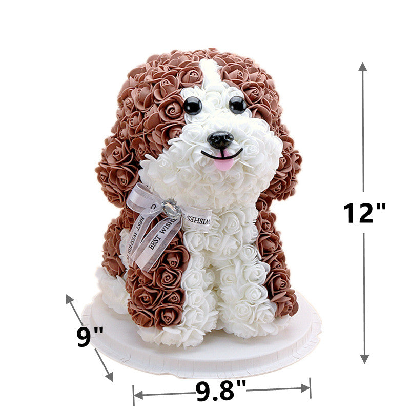 Cadeaux exclusifs en vrac Rose Dog Fleurs de roses artificielles en gros