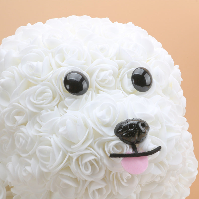 Cadeaux exclusifs en vrac Rose Dog Fleurs de roses artificielles en gros