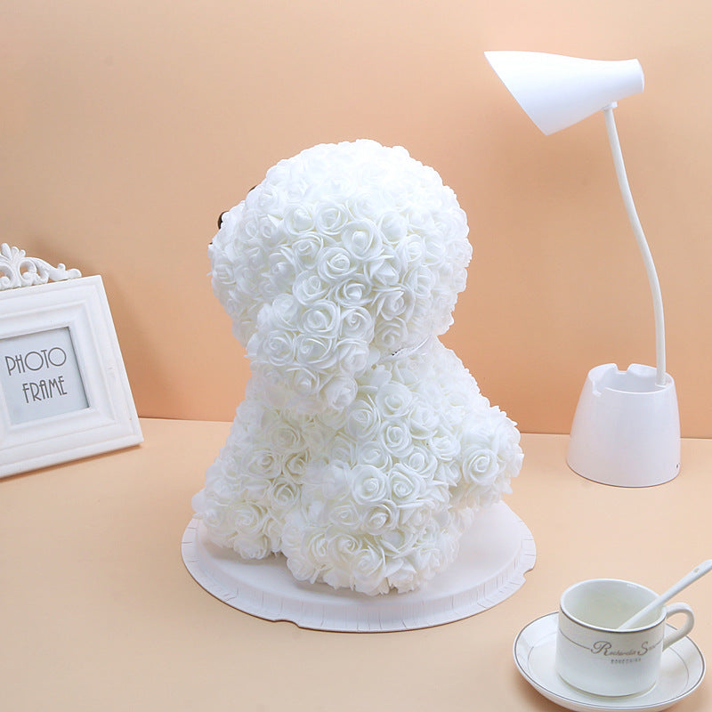 Cadeaux exclusifs en vrac Rose Dog Fleurs de roses artificielles en gros