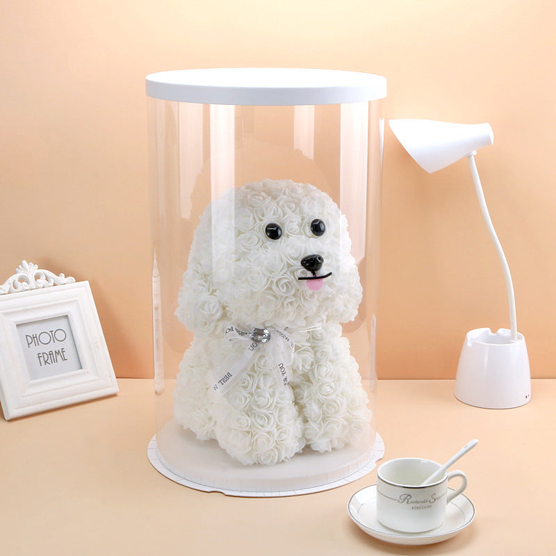 Cadeaux exclusifs en vrac Rose Dog Fleurs de roses artificielles en gros