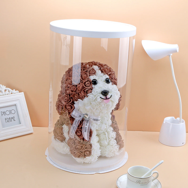 Cadeaux exclusifs en vrac Rose Dog Fleurs de roses artificielles en gros