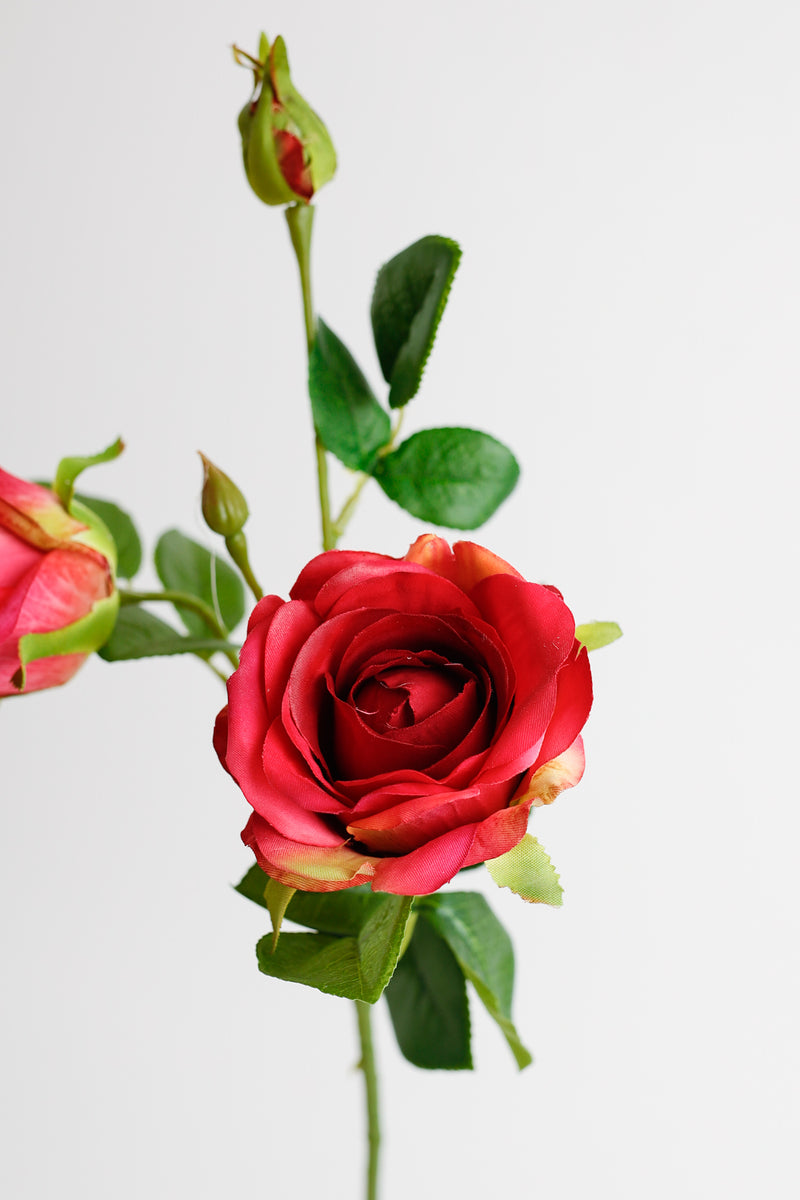 AM Basics Rose Spray Silk Flowers Artificial