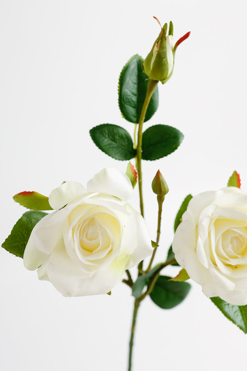 AM Basics Rose Spray Silk Flowers Artificial