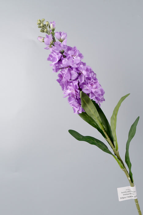 Bulk AM Basics - Flores artificiales de color púrpura, tallo de jacinto, 24 pulgadas, venta al por mayor