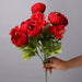 1 Bush Luxury Artificial Silk Peony Vintage Flowers Bouquet - Artificialmerch