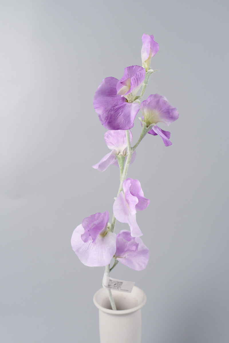 AM Basics Artificial Flowers Silk Sweetpea Long Stem