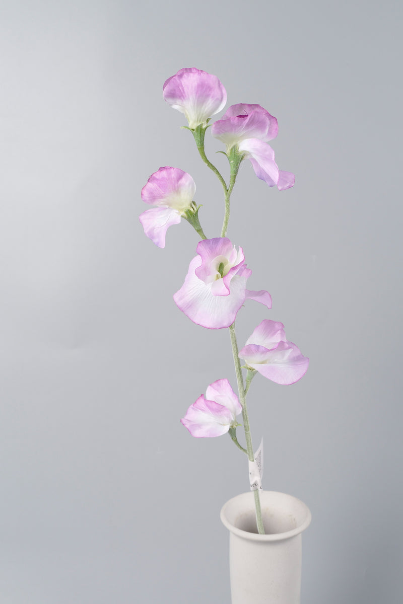 AM Basics Artificial Flowers Silk Sweetpea Long Stem