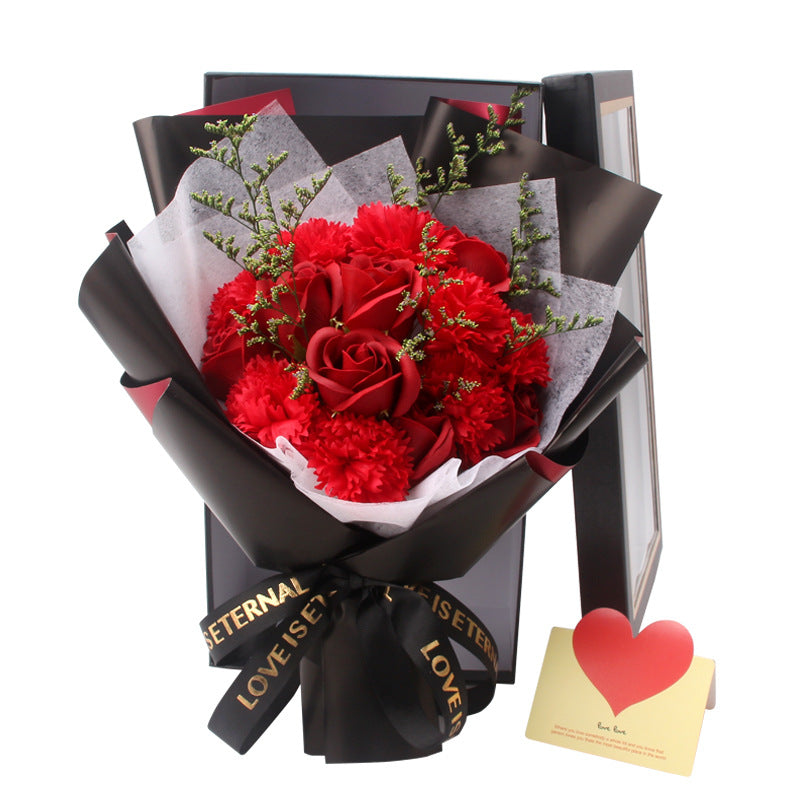 El jabón artificial a granel florece los regalos mezclados del ramo del clavel de Rose para ella al por mayor