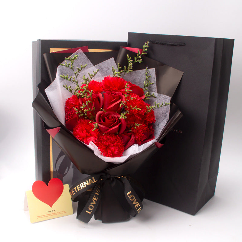 El jabón artificial a granel florece los regalos mezclados del ramo del clavel de Rose para ella al por mayor