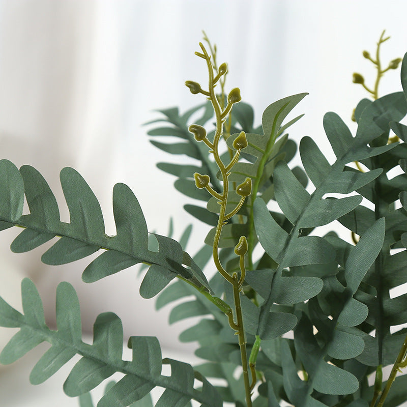 Bulk 20" Artificial Sophora Japonica Leaves Twig Locust Leaves Stem Wholesale