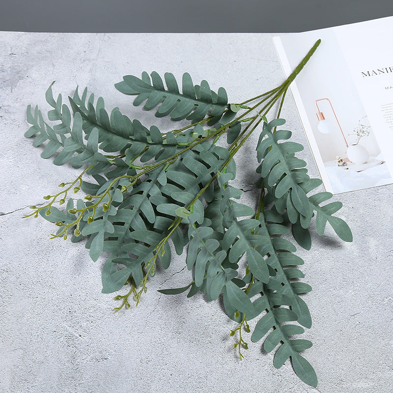 Bulk 20" Artificial Sophora Japonica Leaves Twig Locust Leaves Stem Wholesale