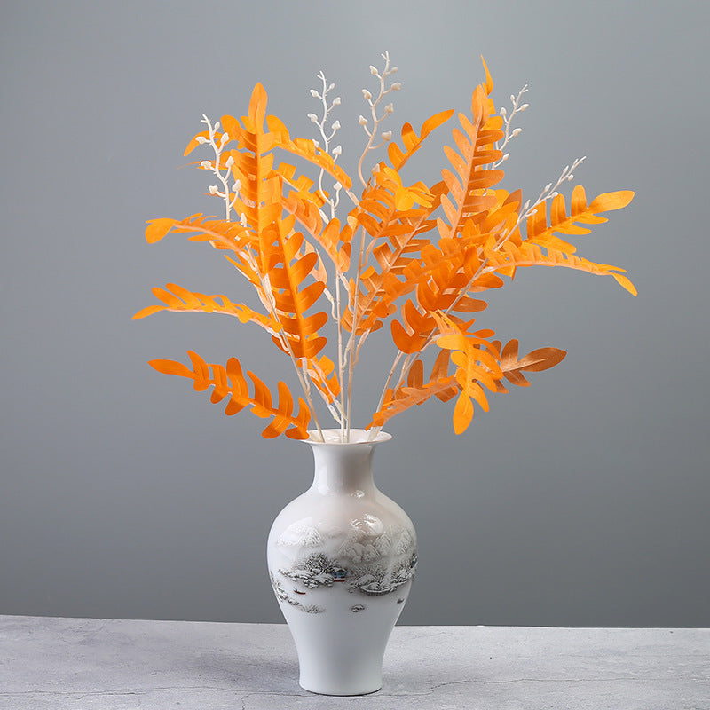 Bulk 20" Artificial Sophora Japonica Leaves Twig Locust Leaves Stem Wholesale