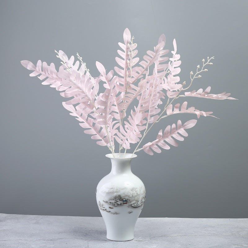 Bulk 20" Artificial Sophora Japonica Leaves Twig Locust Leaves Stem Wholesale