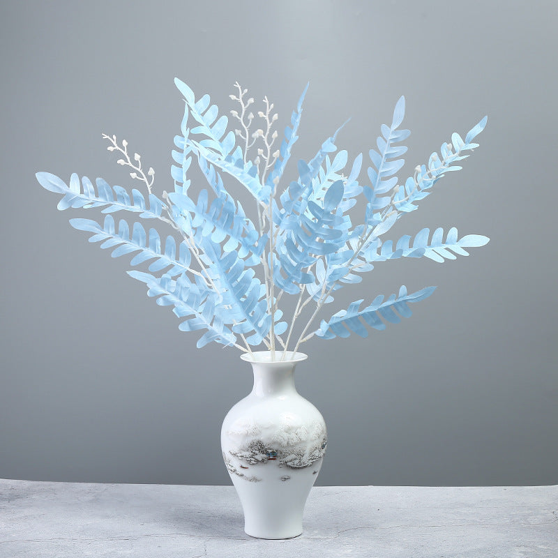 Bulk 20" Artificial Sophora Japonica Leaves Twig Locust Leaves Stem Wholesale