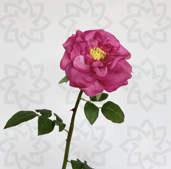 Granel 19,6 "flor artificial té rosa tallo Real Touch venta al por mayor