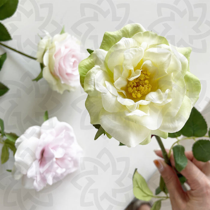 Bulk 19.6" Artificial Flower Tea Rose Stem Real Touch Wholesale