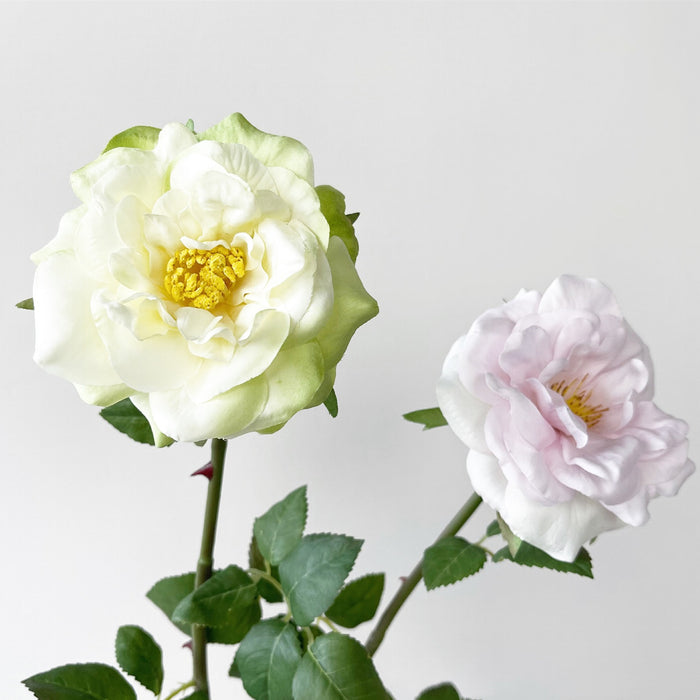 Granel 19,6 "flor artificial té rosa tallo Real Touch venta al por mayor