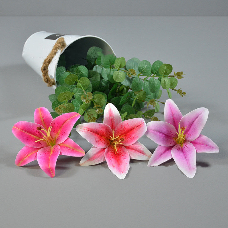 Bulk 10 Pcs Real Touch Tiger Lilies Flowers Heads Wholesale