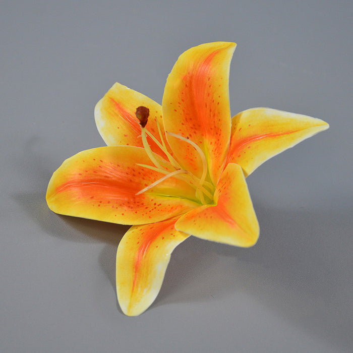 Bulk 10 Pcs Real Touch Tiger Lilies Flowers Heads Wholesale