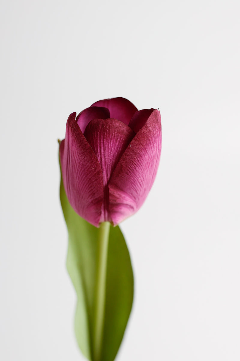 Tiges de tulipes artificielles au toucher réaliste de 14 po en vrac, fleurs en gros