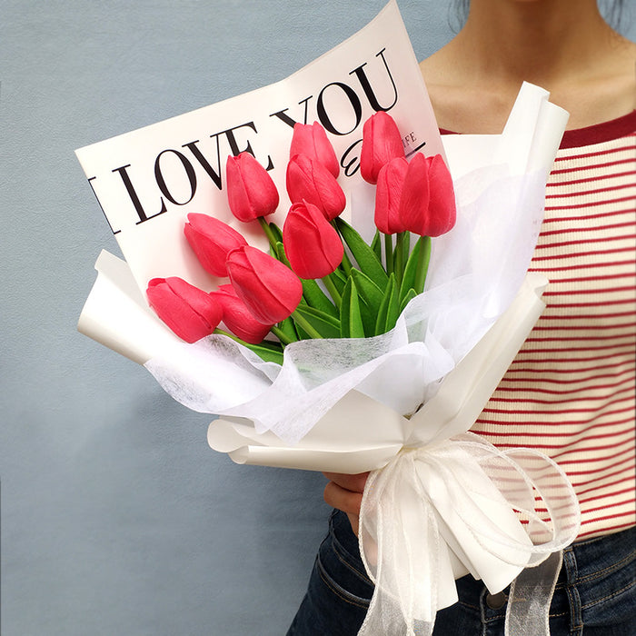 Bulk Artificial Tulips Flower Bouquet Gifts for Her Wholesale