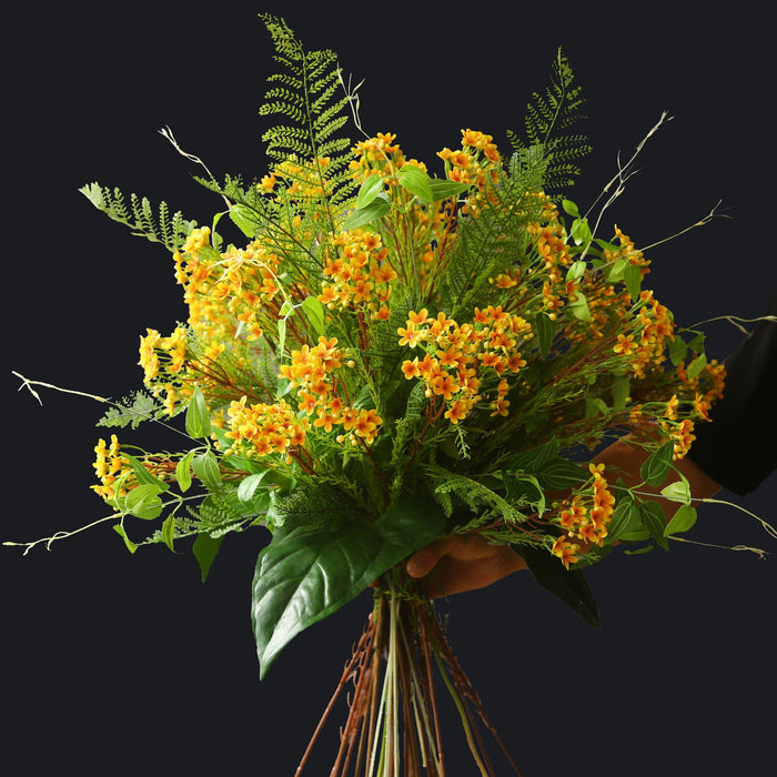 A granel, 31 ", tallo de flor de cera, Chamelaucium Uncinatum, flores artificiales, venta al por mayor 