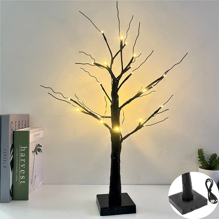 Bulk Artificial White Birch Lamp Tree Light Tree Tabletop LED Night Light Holiday Home Decoration Wholesale