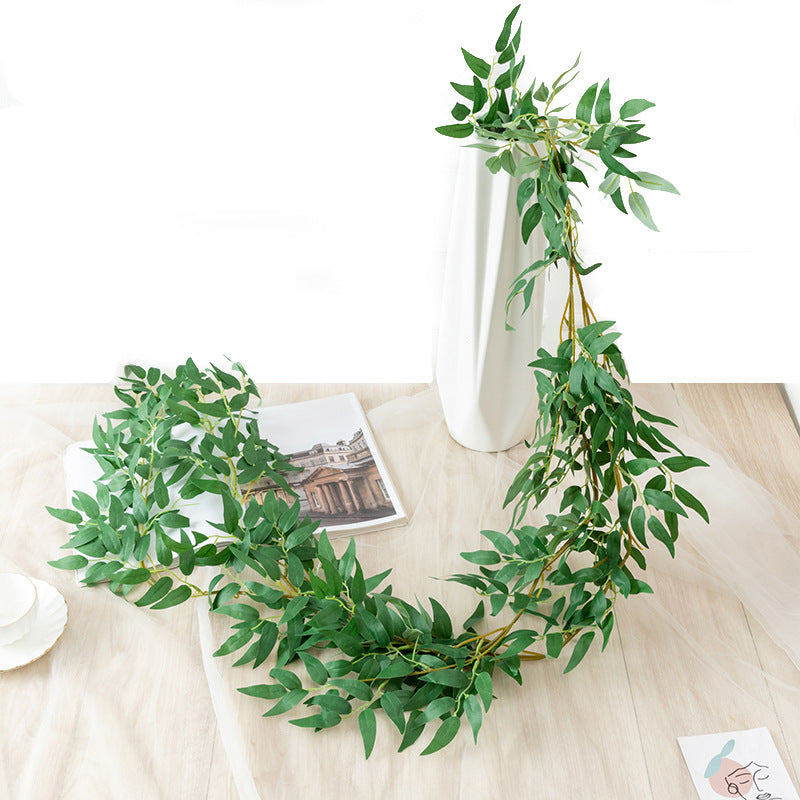 Bulk 73" Artificial Willow Rattan Eucalyptus Garland Vine Wholesale