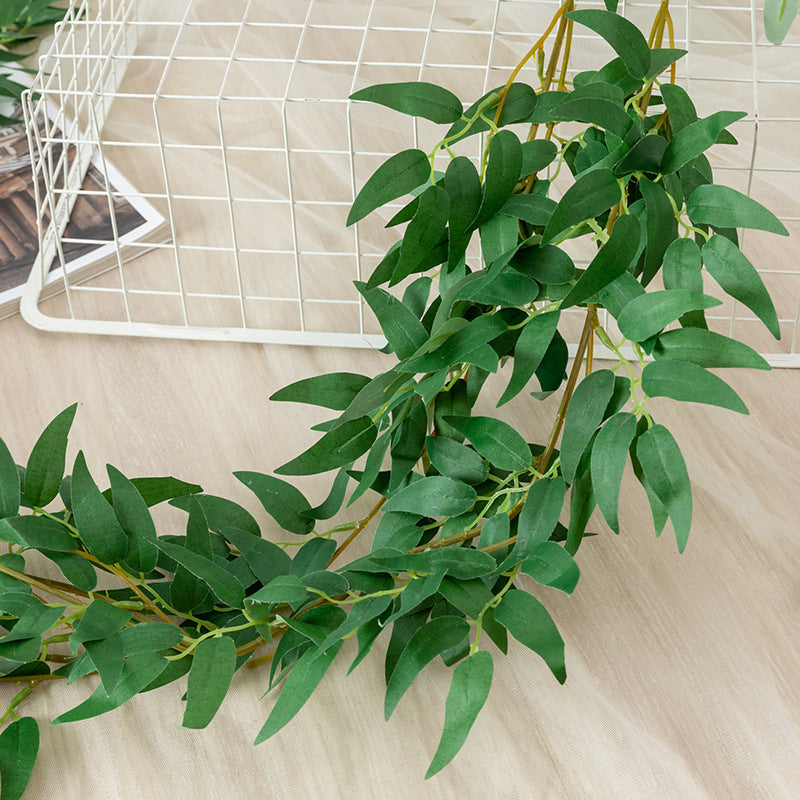 Bulk 73" Artificial Willow Rattan Eucalyptus Garland Vine Wholesale