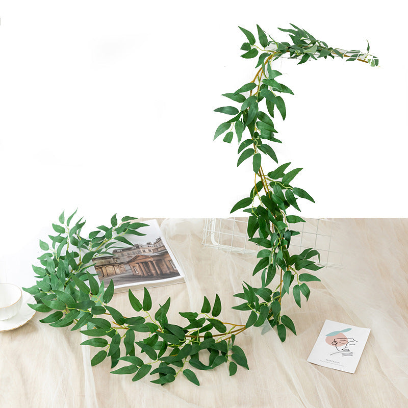 Bulk 73" Artificial Willow Rattan Eucalyptus Garland Vine Wholesale