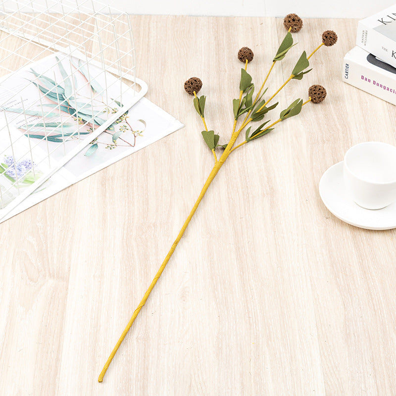 Moulin à vent artificiel en vrac de 31 pouces, longues tiges, gousses de scabiosa, gousses de fleurs, boules, vente en gros 