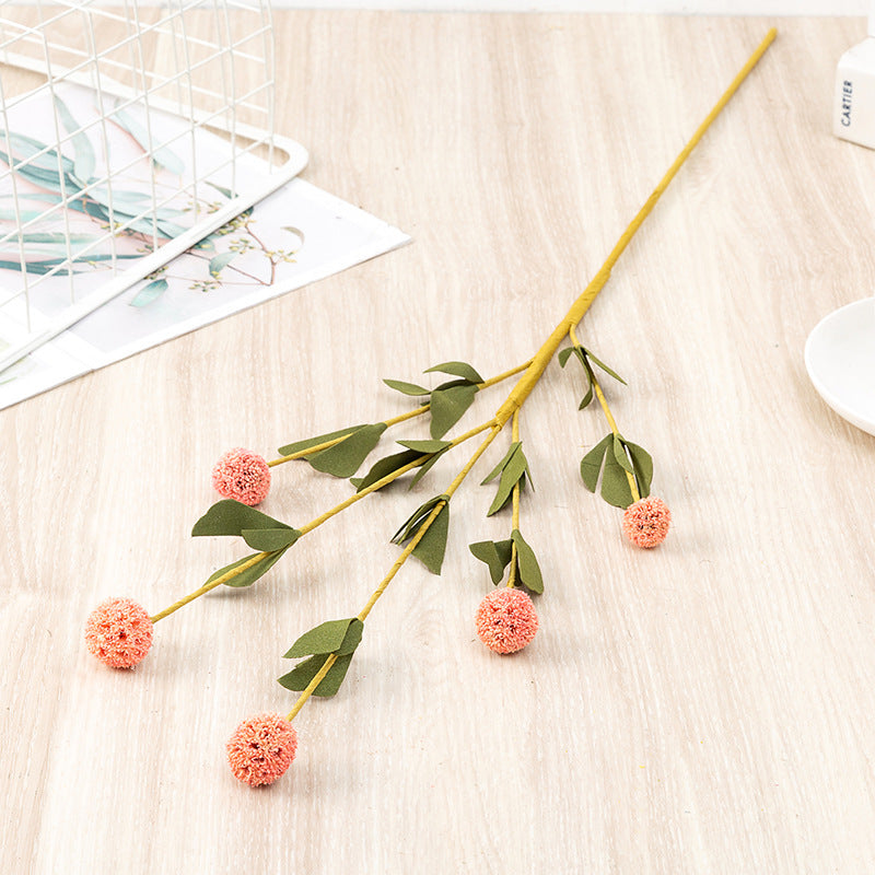 Moulin à vent artificiel en vrac de 31 pouces, longues tiges, gousses de scabiosa, gousses de fleurs, boules, vente en gros 