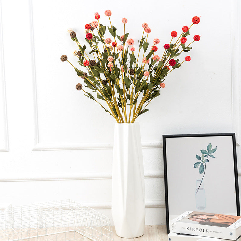 Moulin à vent artificiel en vrac de 31 pouces, longues tiges, gousses de scabiosa, gousses de fleurs, boules, vente en gros 