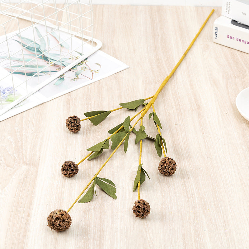 Moulin à vent artificiel en vrac de 31 pouces, longues tiges, gousses de scabiosa, gousses de fleurs, boules, vente en gros 