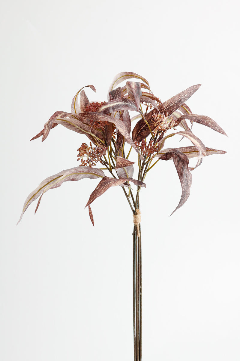 AM Basics Artificial Eucalyptus Small Bouquet with Fruits 15 Inch