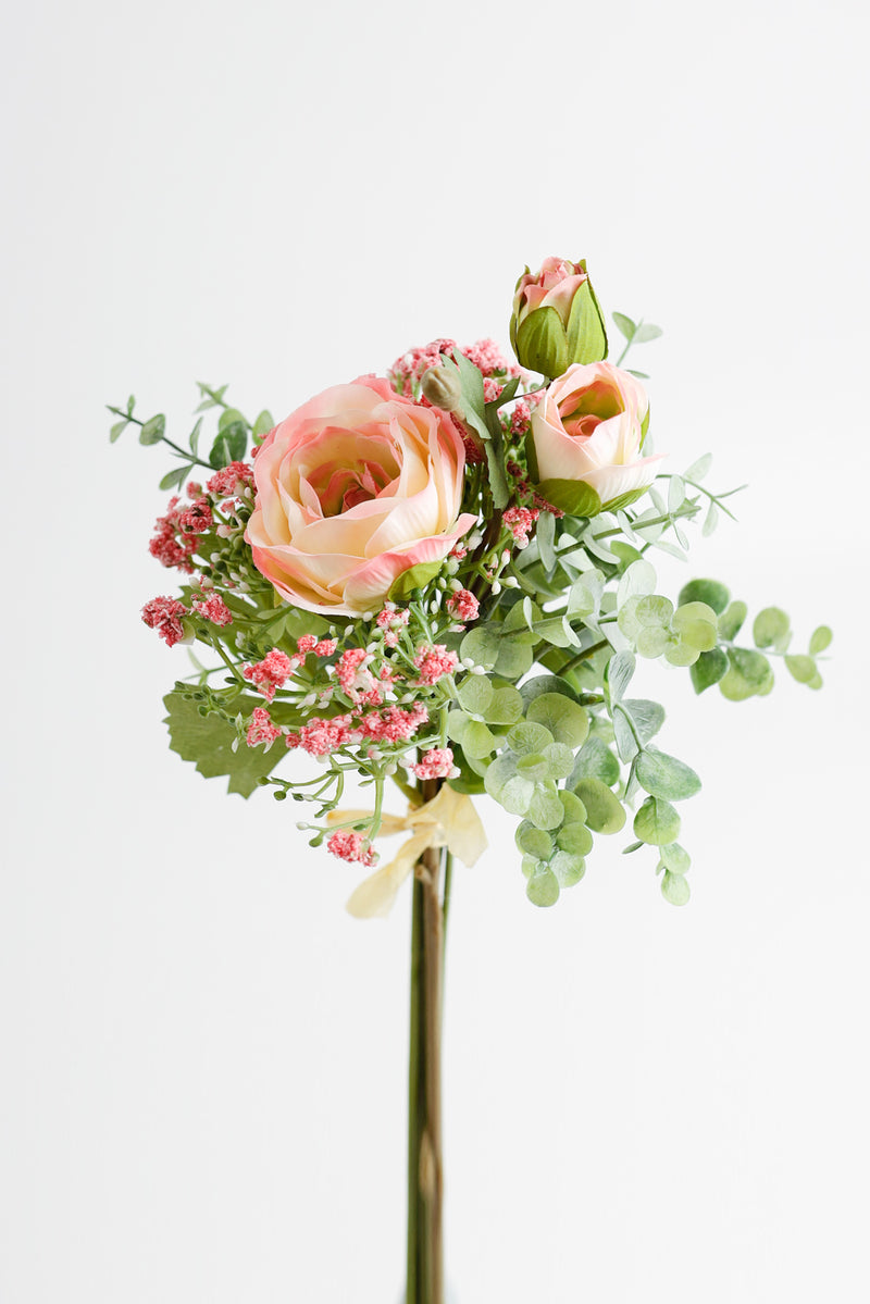 Bouquet de fleurs artificielles en vrac avec verdure en gros