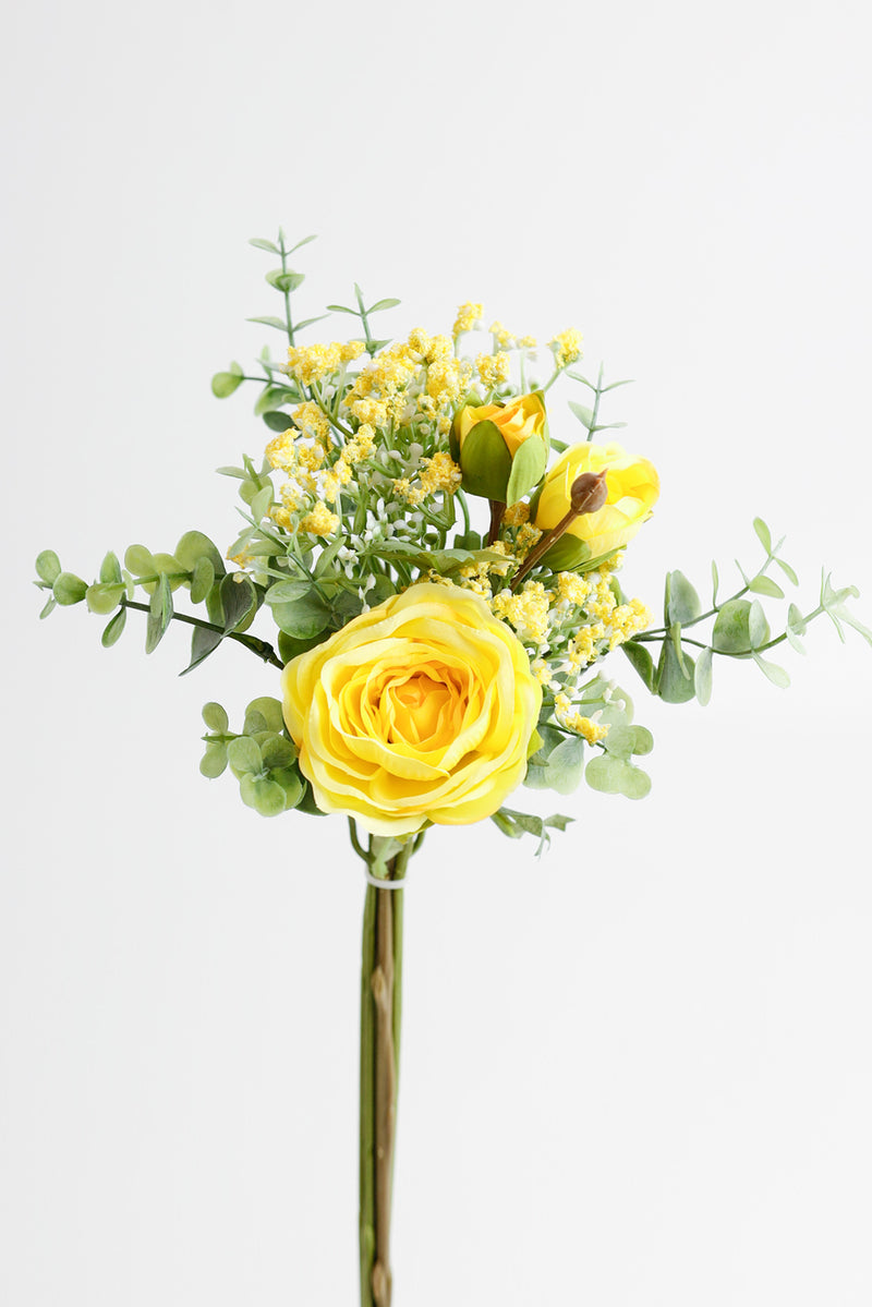 Bouquet de fleurs artificielles en vrac avec verdure en gros