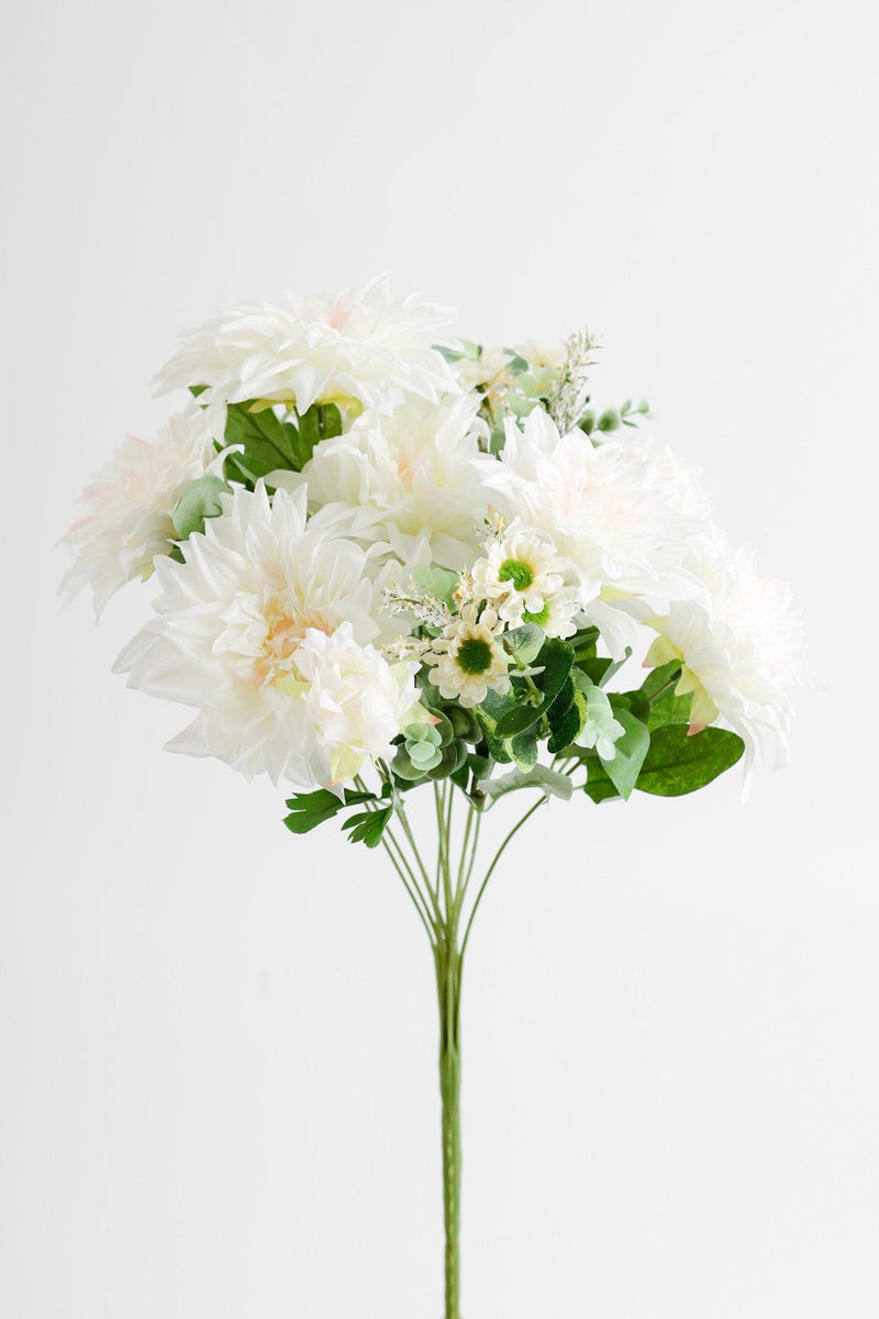 1 Bush 19 Inch Artificial Flowers Dahlia Bouquet - Artificialmerch