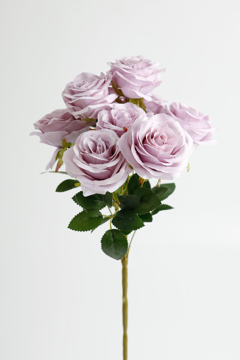 AM Basics 17" Roses Bush Artificial Silk Flowers Fall Bush Wholesale