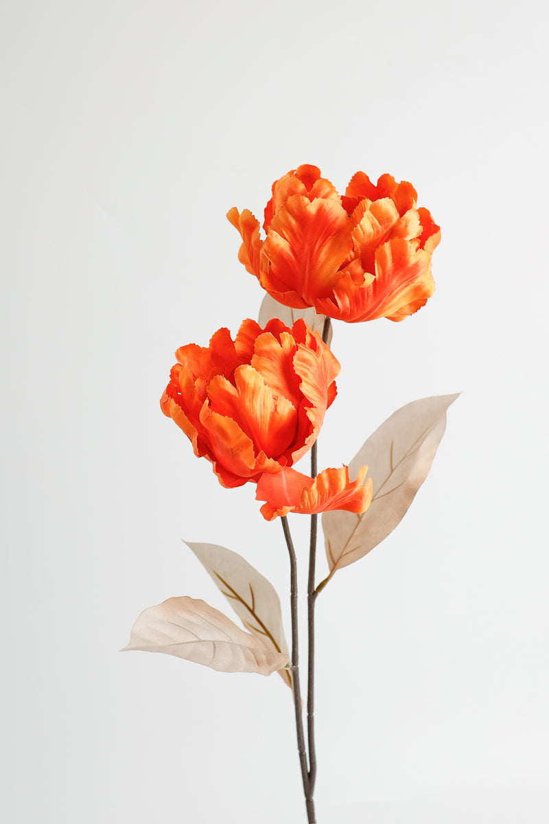 Bulk Exclusive Vintage Autumn Tulips Long Stem Spray Silk Flowers Artificial Fall Flowers Centerpiece Wholesale