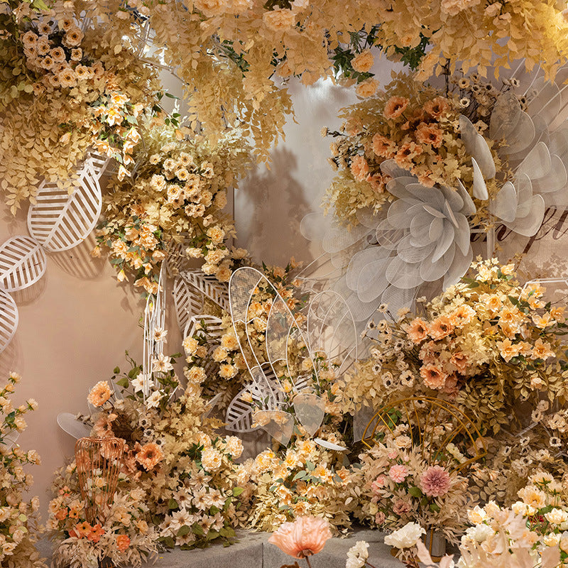 Bulk Champagne Flowers Artificial Flowers Plants Combo Wholesale