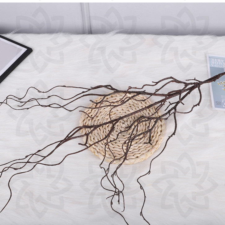 Lot de 3 branches de saule extra-longues et bouclées de 119,4 cm en vrac, branches en tire-bouchon, fleurs artificielles hautes pour vase de sol, vente en gros