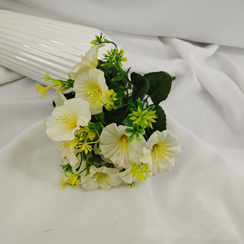 Bulk 13" Morning Glory Bush Artificial Flowers for Outdoor UV Resistant Plants Wholesale