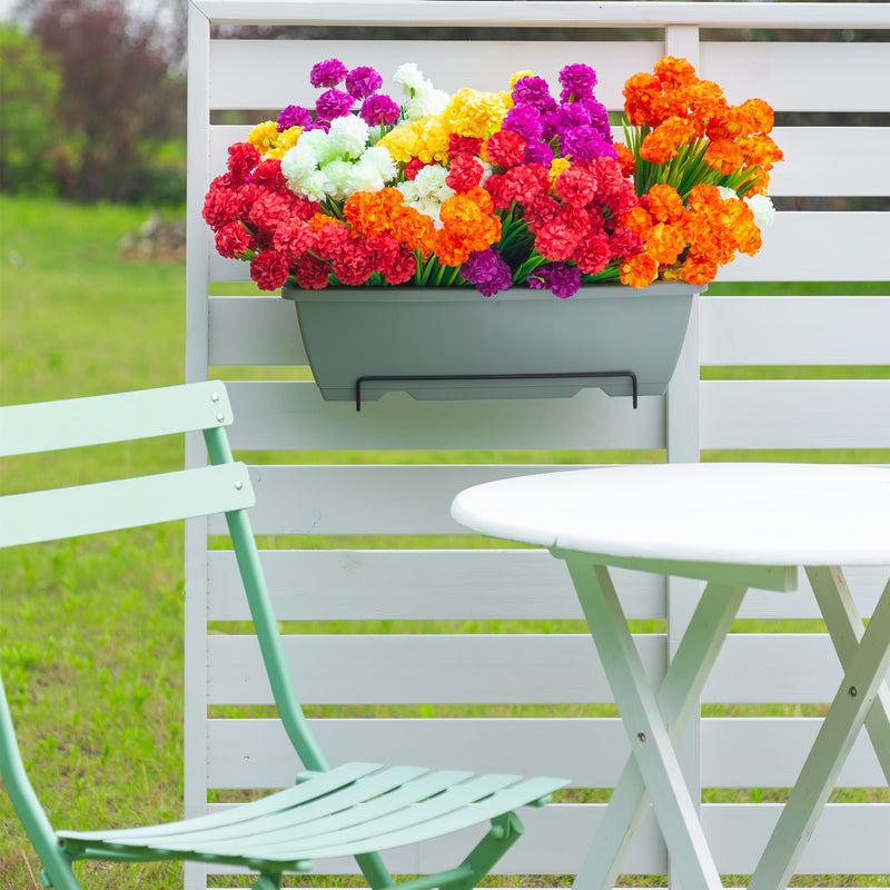 Bulk Exclusive 8 Bundles Hydrangea Bush Flowers UV Resistant for Outdoors Modern Farmhouse Decor Wholesale