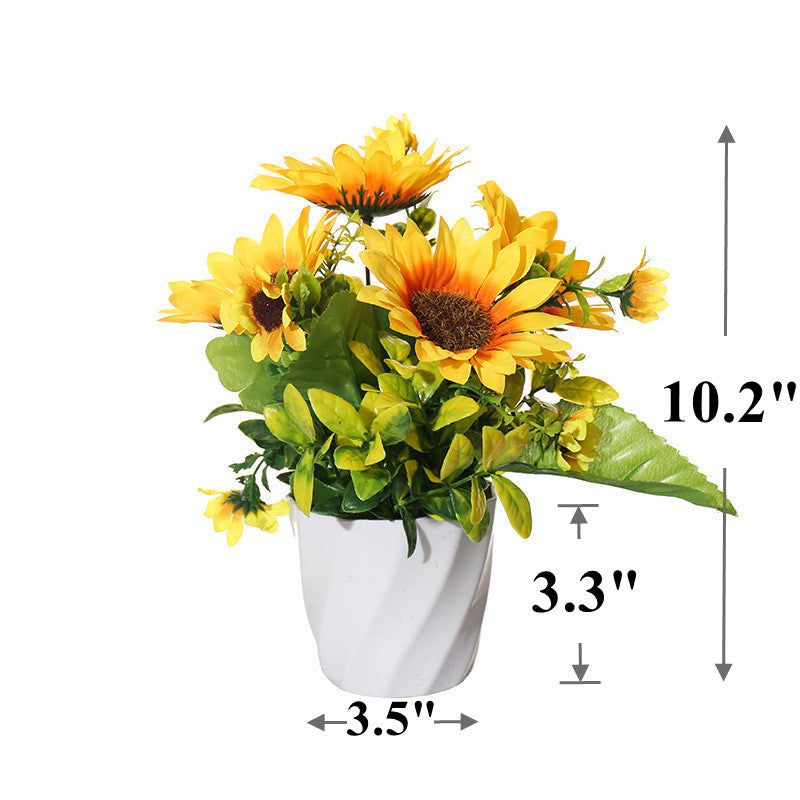 A granel 10 "girasol artificial Heronsbill Bonsai al por mayor