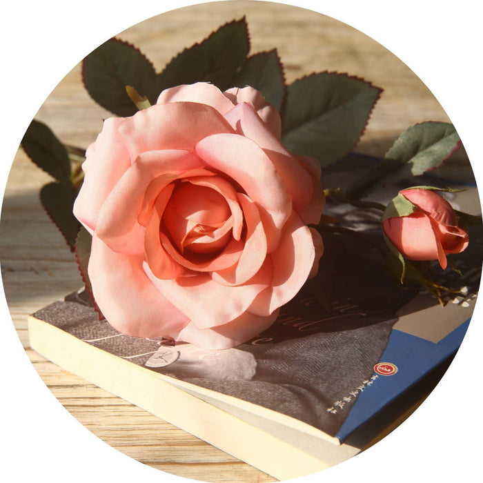 1 Branch Luxury Artificial Rose Flowers - Artificialmerch