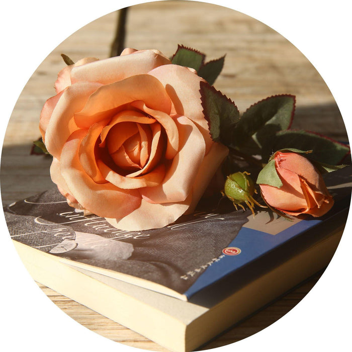 1 Branch Luxury Artificial Rose Flowers - Artificialmerch