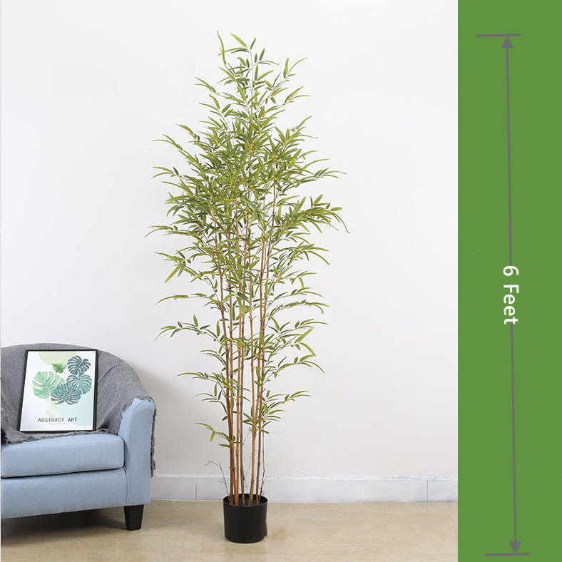 Plantes artificielles en soie de bambou en vrac de 6 pieds en gros 